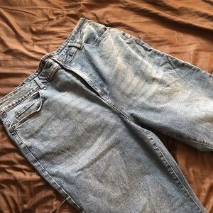 F21 flare high waisted jeans size 16